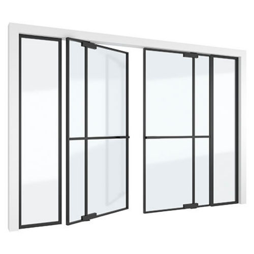 Porta interna - MINI-MAX + - PortaPivot - em alumínio anodizado / pivotante / contemporânea