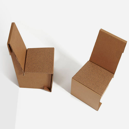 Cadeira contemporânea - MISTIKA - Kubedesign - para ambiente interno / em cartão / da linha comercial