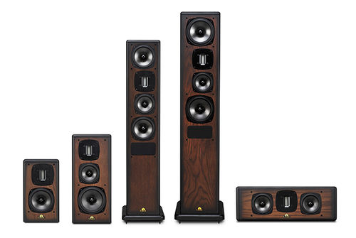 Conjunto de home theater convencional - AVON - CASTLE - residencial / para ambiente interno / com folheado de madeira