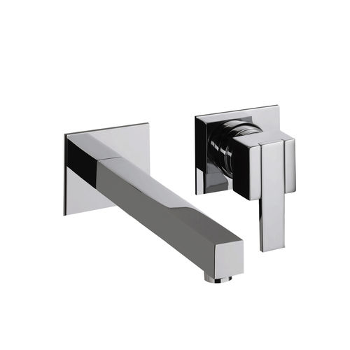 Misturador monocomando para lavatório - QBOSS : CR10007630/CR10007631 - Griferia Rovira - de parede / em metal cromado / para banheiro