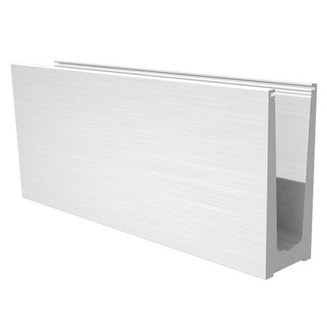 Guarda-corpo em alumínio - QUICK MOUNT 1,0 KN - FLOOR - ALLIAVERRE - com painéis de vidro / para ambiente externo / para escada