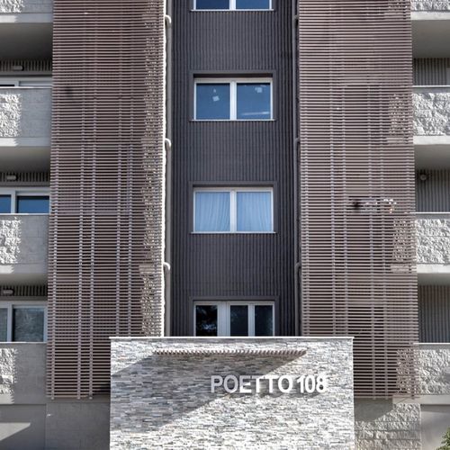Brise em madeira plástica -  DÉCOWOOD STILO - Déco - para fachada / vertical / fixo