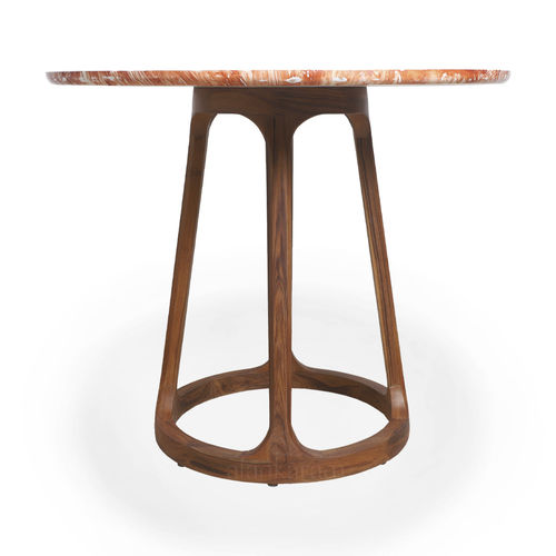 Mesa de jantar contemporânea - KRUHY - ALANKARAM - em MDF / de resina / com base em madeira