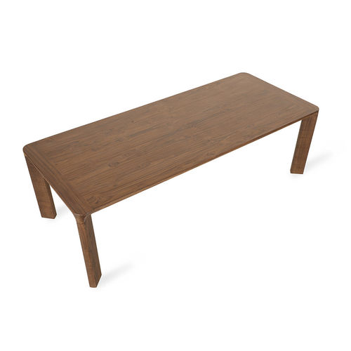 Mesa de jantar contemporânea - MESA - ALANKARAM - em teca / com base em teca / retangular