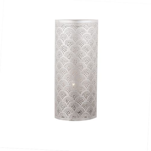 Arandela contemporânea - CYLINDER - Zenza - para ambiente interno / em latão / prateada