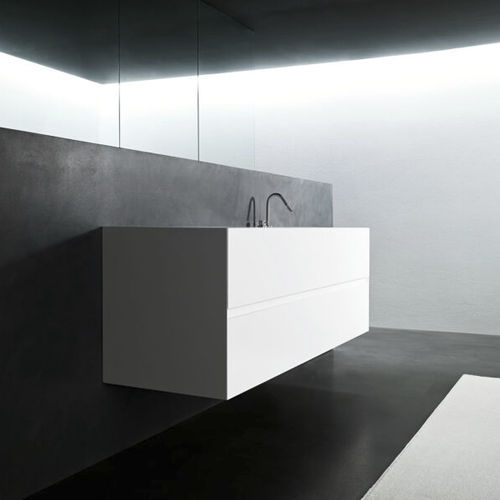 Gabinete de banheiro suspenso - B3 - Minimal Cucine - em Corian® / contemporâneo / sem portas
