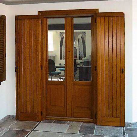 Veneziana de abrir - DARK : VERTICAL STAVES - Molaro - em madeira / para porta