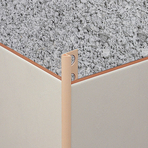 Terminal de acabamento em PVC - EUROCORNER 188 - Euroshrink - para revestimento cerâmico / para ângulo externo / com ângulo arredondado