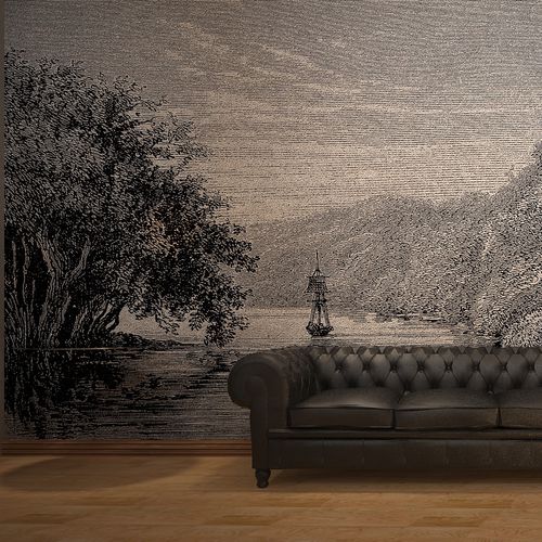 Papel de parede de design original - DULCE RIVER 1867 - HD WALLS - em tecido não tecido / obra de arte da pintura / efeito 3D