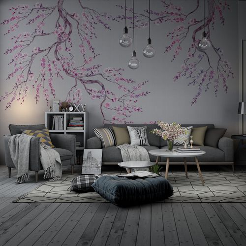 Papel de parede contemporâneo - SAKURA - HD WALLS - em tecido não tecido / em seda / vinílico