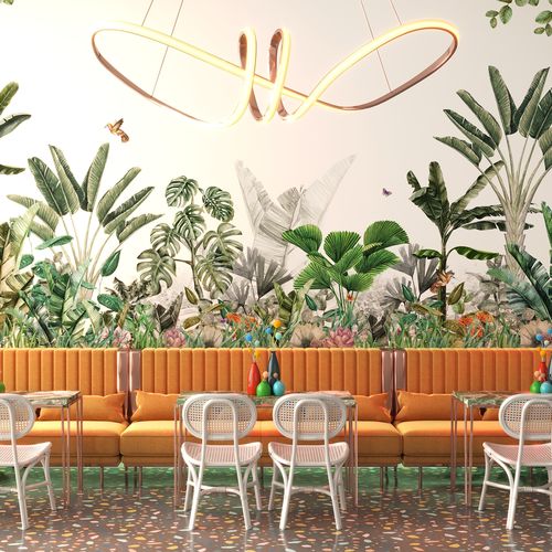Papel de parede contemporâneo - ATLANTIS - HD WALLS - em tecido não tecido / vinílico / em poliéster
