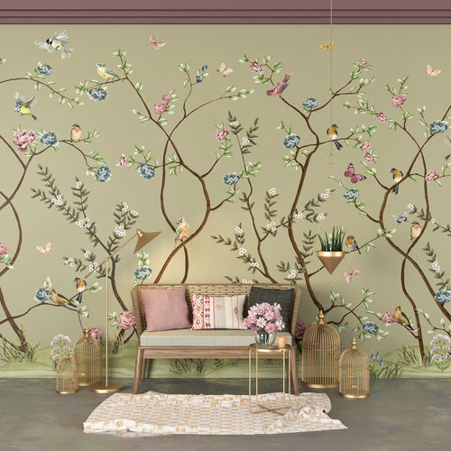 Papel de parede contemporâneo - COLIBRI - HD WALLS - em tecido não tecido / vinílico / em poliéster