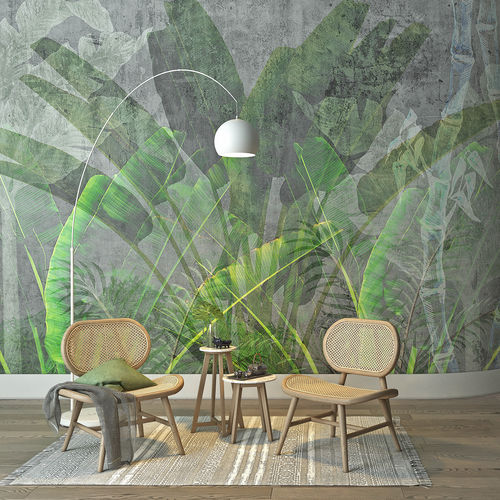 Papel de parede contemporâneo - PIANTA - HD WALLS - em tecido não tecido / vinílico / em poliéster