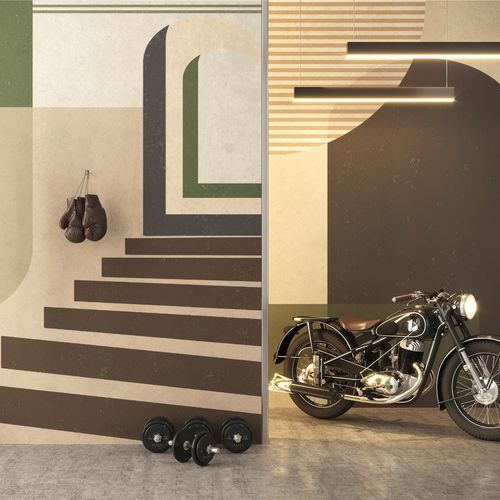 Papel de parede contemporâneo - ARTUS - HD WALLS - em tecido não tecido / vinílico / em poliéster
