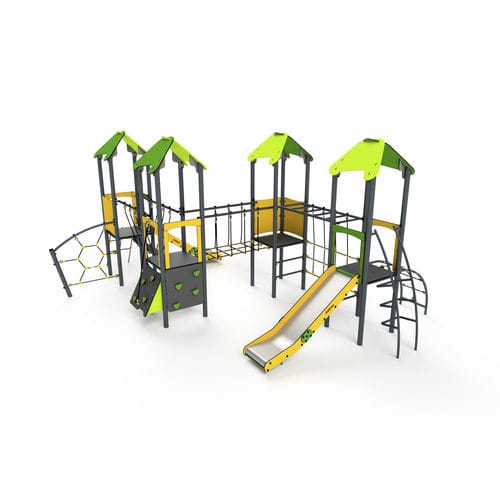 Estrutura lúdica para parque infantil - 11034 - Astrus Playgrounds - metálica / em PEHD / modular