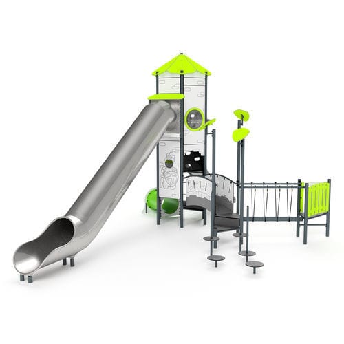 Estrutura lúdica para parque infantil - 11084 - Astrus Playgrounds - metálica / em PEAD / modular