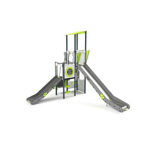 Estrutura lúdica para parque infantil - 11092 - Astrus Playgrounds - metálica / em PEAD / modular