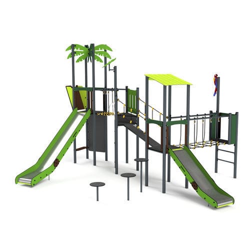 Estrutura lúdica para parque infantil - 11116 - Astrus Playgrounds - metálica / em PEAD / modular