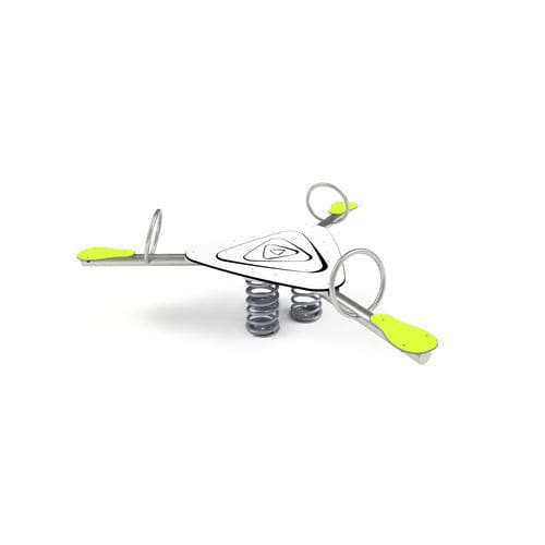Gangorra de mola em PEAD - 3520S - Astrus Playgrounds - de 3 lugares