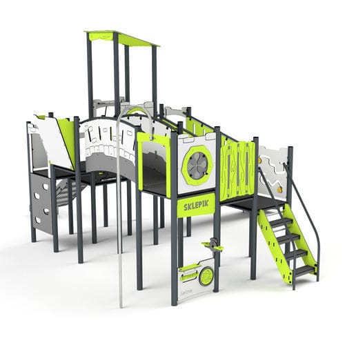 Estrutura lúdica para parque infantil - 11112 - Astrus Playgrounds - metálica / em PEAD / modular