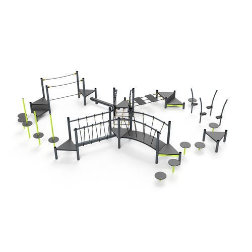 Academia ao ar livre para parque infantil - 3644S - Astrus Playgrounds - para escola / para atividade esportiva / para espaço público