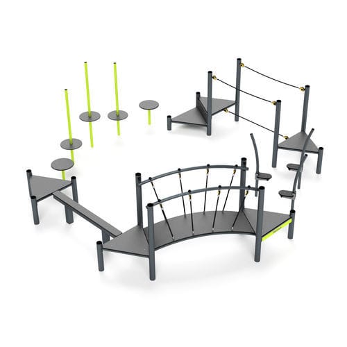 Academia ao ar livre para parque infantil - 3647S - Astrus Playgrounds - para escola / para atividade esportiva / para espaço público