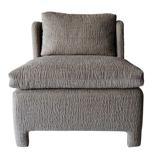 Poltrona baixa contemporânea - SLIPPER - Studio 19 - em couro / em tecido