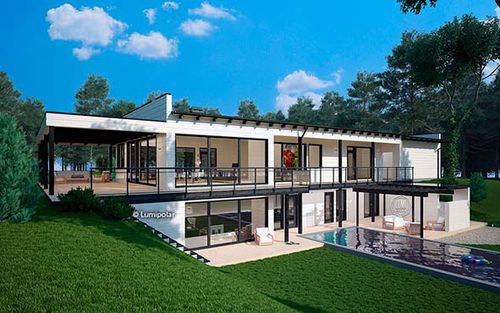 Casa pré-fabricada - MISHEL 165 - Lumi Polar - ecológica / com economia de energia / contemporânea