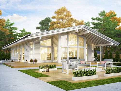 Casa pré-fabricada - KARNET 211 - Lumi Polar - ecológica / com economia de energia / contemporânea