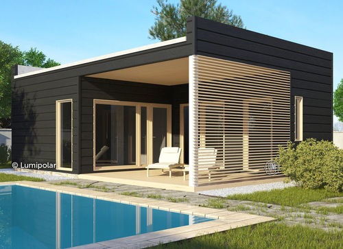 Construção pré-fabricada - ARBOR SAUNA 40 - Lumi Polar - em madeira laminada colada / com estrutura de madeira / para estabelecimento de saúde