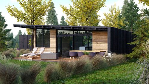 Casa pré-fabricada - NEO LINE 45 - Lumi Polar - ecológica / com economia de energia / contemporânea
