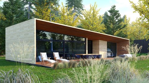 Casa pré-fabricada - Neo Box 75 - Lumi Polar - ecológica / com economia de energia / contemporânea