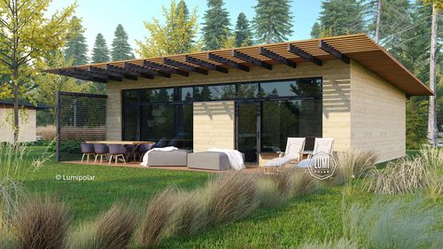 Casa pré-fabricada - Neo Bang 80 - Lumi Polar - ecológica / com economia de energia / contemporânea