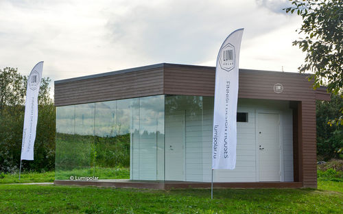 Sauna da linha residencial - RAEVO GOLF 17 - Lumi Polar - da linha comercial / em madeira