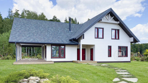 Casa pré-fabricada - KADET 314 - Lumi Polar - moderna / com varanda / térrea