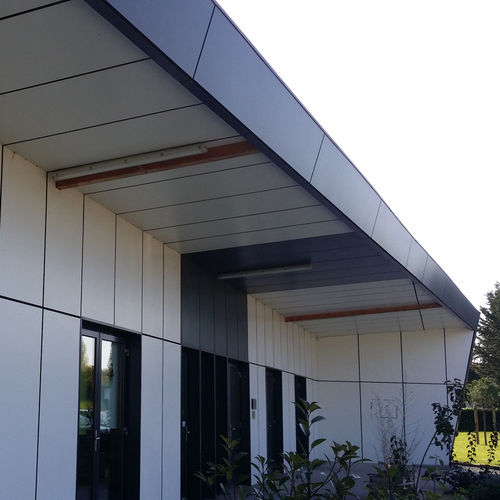 Painel de compensado para construção - TEBOPAINT GARANT - Groupe THEBAULT - para ambiente externo / para revestimento de fachada / de alta resistência