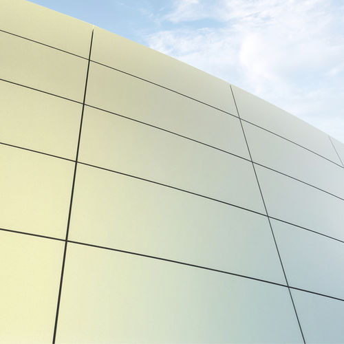 Revestimento de fachada metálico - COLOFER® VARIO IRIDESCENT - voestalpine - sustentável / liso / refletivo