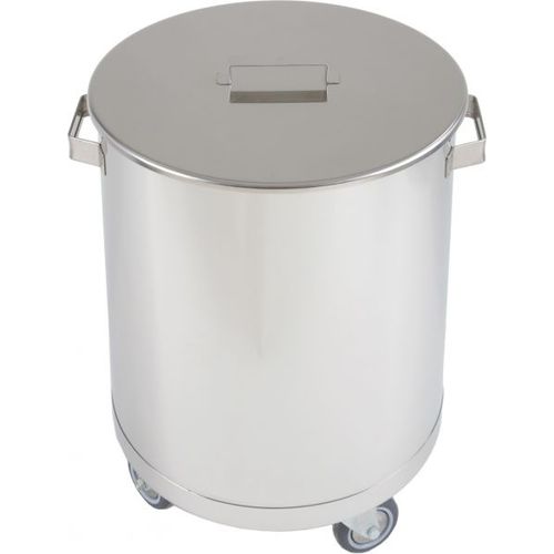 Lixeira para cozinha - 100211 - Ekikranj - em aço inoxidável / com rodas / para ambiente interno