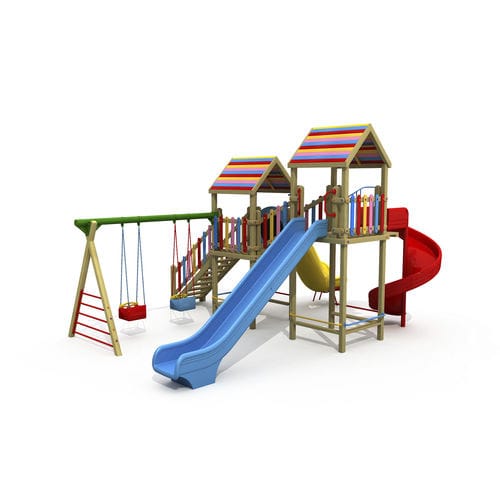 Estrutura lúdica para parque infantil - MAS-107 - Mertoglu - em madeira