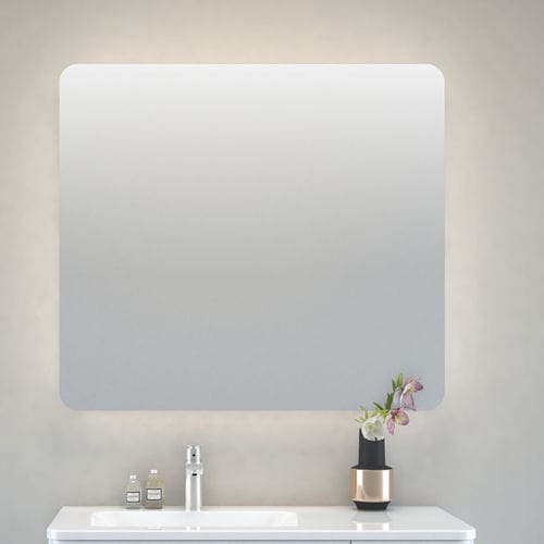 Espelho para banheiro de parede - CHARM - Aquaestil plus - contemporâneo / retangular / com iluminação