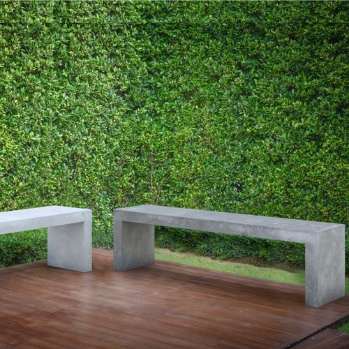 Banco de jardim clássico - REGULAR - Modern Line - em concreto / feito à mão