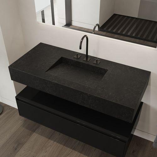 Cuba suspensa - ARMONY - Riluxa - em Silestone® / retangular / sem furos