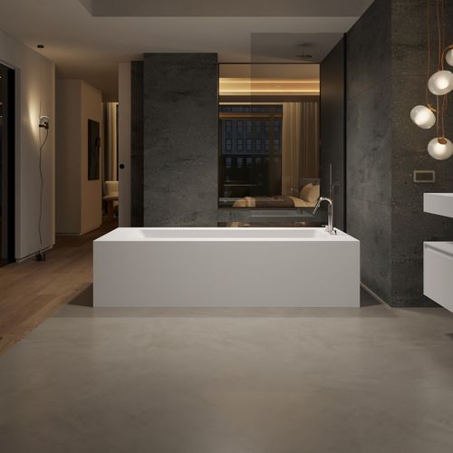 Banheira freestanding - AQUILA 4 - Riluxa - para residência / em Corian® / contemporânea