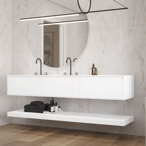 Estante de parede - HEMERA LUXE CORIAN - Riluxa - moderna / em madeira maciça / em carvalho