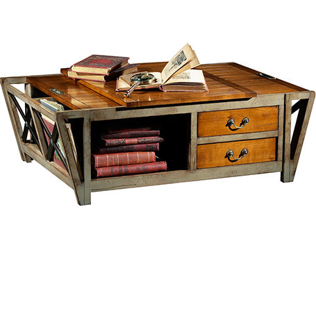 Mesa de centro clássica - MM-173 - Félix Monge - em madeira / com base em madeira / retangular