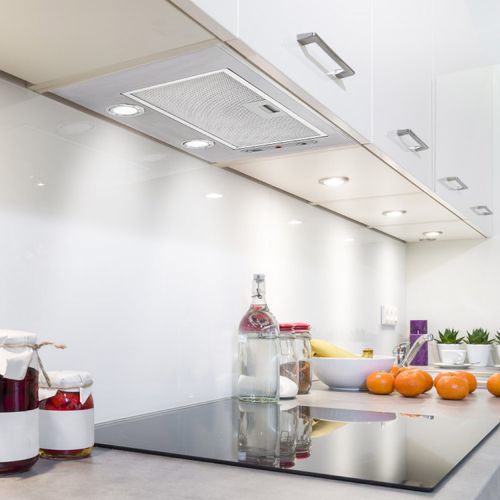 Coifa de embutir - LA-52 - Luxair Cooker Hoods Kitchen Extractors - com iluminação embutida
