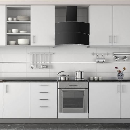 Coifa de parede - LA-60-HUBBLE - Luxair Cooker Hoods Kitchen Extractors - com iluminação embutida / de design original