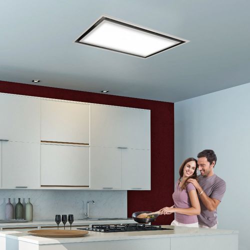 Coifa de teto - LA-90-LIGHT-SWG - Luxair Cooker Hoods Kitchen Extractors - com iluminação embutida