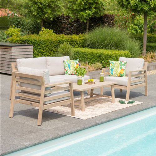 Poltrona contemporânea - BOA VISTA - Hartman Outdoor Products BV - em tecido / em teca / de jardim