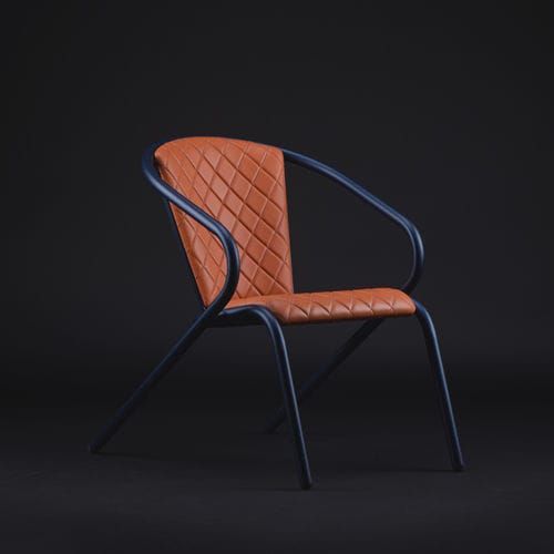Poltrona contemporânea - BICAlounge GENTS - BICA chair - em couro / em aço / reciclável